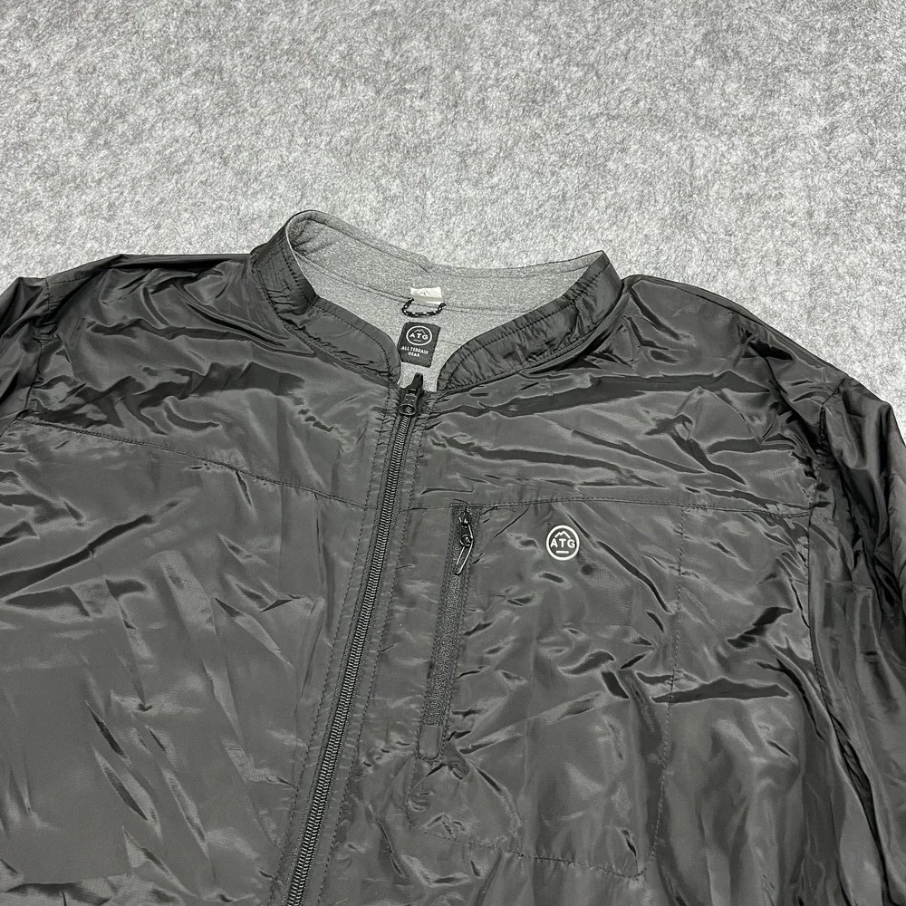 ATG All Terrain Gear Jacket Mens XL Reversible Lightweight Outdoor Zip Packable